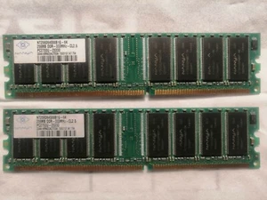 Nanya 512MB (2x256MB) DDR 333 PC-2700U - Picture 1 of 3