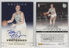 2011-12 Panini Preferred Blue /25 Tom Heinsohn #92 Auto HOF