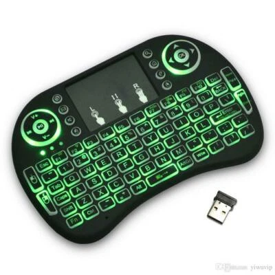 Rii i8+Backlit Mini Wireless Touch Keyboard, Backlit, Touchpad Mouse Combo. - Image 1 of 4