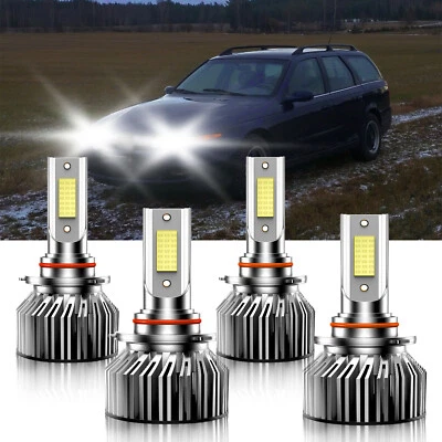 Kit de bombillas LED de haz alto bajo 9005+9006 para faros Saturn LW2 2000-2000 4 piezas Foto 1 de 4