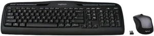 Logitech Wireless Keyboard and Mouse Combo - Black/Silver - Picture 1 of 6