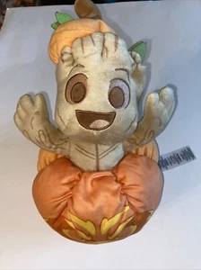 Disney Parks 2022 Halloween Guardians Of The Galaxy Baby Groot Pumpkin Plush - Picture 1 of 7