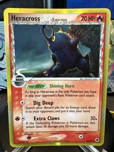 Heracross 3/101 ex Dragon Frontiers Delta Fire Type Holo Raro - Imagen 1 de 17