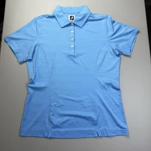 FootJoy FJ Top Mujer Medio Azul Manga Corta 1/4 Botones Polo Ropa Deportiva - Imagen 1 de 9