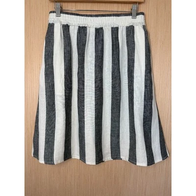 Catherine Malandrino 100% Linen Skirt Womens Size Medium Pockets Minimalist - Image 1 of 4