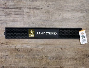 Alfombra de barra de bebidas "Army Strong" 3,5" x 24" del ejército de los Estados Unidos - Imagen 1 de 4