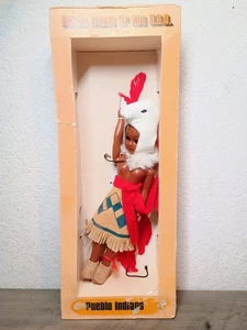 Pueblo Indian Tribes of the United States Puppe Vintage 1970er 8 Zoll - KOSTENLOSER VERSAND - Bild 1 von 9