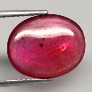5.55Ct. Natural Gemstone Ruby Pinkish Red Oval Cabochon Mozambique Sparkling! - Picture 1 of 7