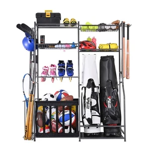 Garage Sports Equipment Storage, 2 Golf Bag Storage Stand and Other Sports Eq... - Picture 1 of 6