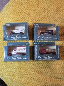 ERTL Anheuser Busch 4pc Classic Vehicles Set 1/43 Diecast Chevy Ford Trucks 1991 - Picture 1 of 24