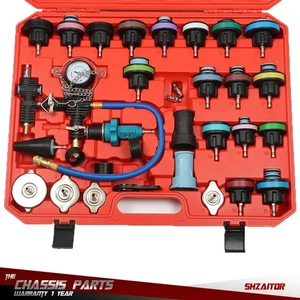 Universal Radiator Pressure Tester Vacuum-Type Cooling Purge Refill Kit 33pcs - Bild 1 von 12