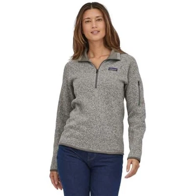 Patagonia Better Sweater Fleece Pullover Gray Women's Medium Quarter Zip Pocket - Image 1 of 4