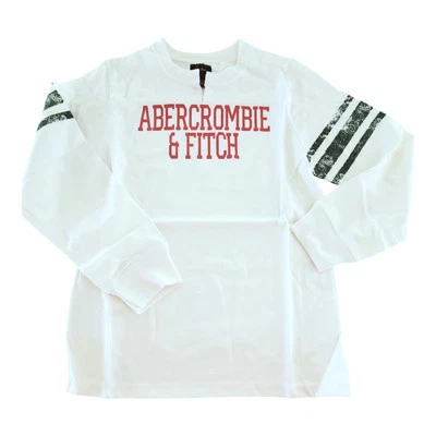 Girl's XL XLarge New Abercrombie & Fitch Long-sleeve T-Shirt Pink Green Logo VTG - Image 1 of 4