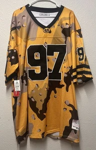 Headgear Wu-Tang Clan Cream Football Jersey Desert Camo 6XL NWT - Picture 1 of 3