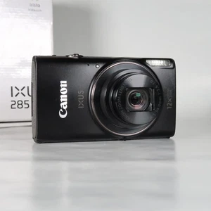 Canon IXUS 285 HS / ELPH 360 20.2MP 12X Digital Camera Black, Boxed - Excellent - Picture 1 of 20