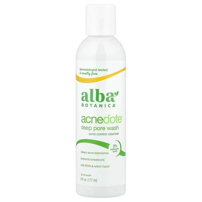 Alba Botanica Acne Dote Deep Pore Wash Oil-Free 6 fl oz 177 ml Leaping Bunny, No - Image 1 of 3