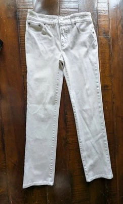 Ralph Lauren Jeans女式2首款直筒白色弹力牛仔裤 — 第 1/4 张图片