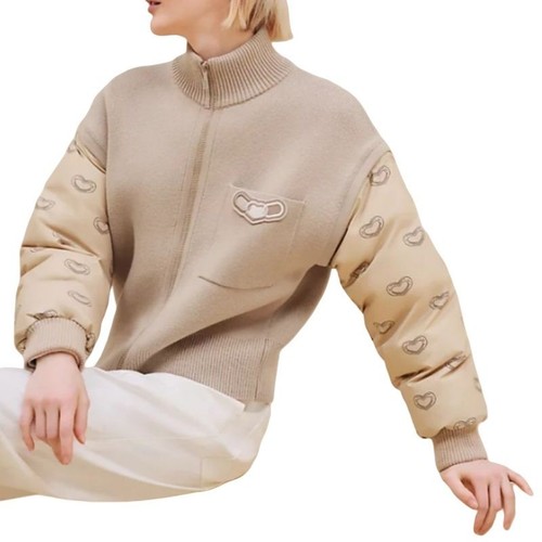 HERMÈS Giacca Zip Effetto Caleidoscopio Hermes Beige H4H2224D6F838 116866347