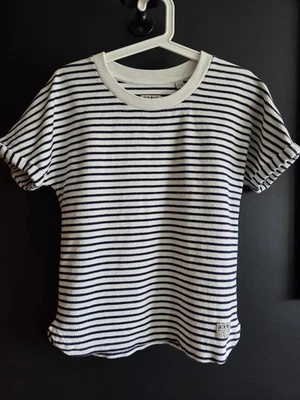 Jack Wills, Striped, Cotton, Black & White Boxy Tshirt - Image 1 of 4