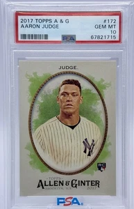 Aaron Judge RC 2017 Topps Allen & Ginter #172 PSA 10 NY Yankees Rookie Card - Bild 1 von 3
