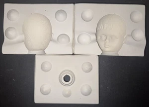 Molde de fundición deslizante de cerámica vintage P&J 4 cabezas de muñeca Joanne - Imagen 1 de 7