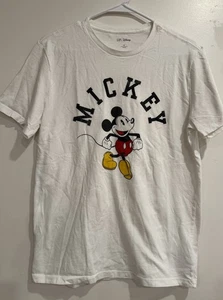 Gap X Disney Mickey Mouse weißes grafisches T-Shirt Herren Größe Medium " - Bild 1 von 4