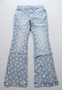 Old Navy Girl's High-Waisted Floral Flare-Leg Jeans JL3 Blue Size 14 NWT - Picture 1 of 4