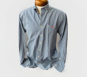 Vineyard Vines Tucker Blue Check Mens Button Up Shirt Size M Cotton - Picture 1 of 4