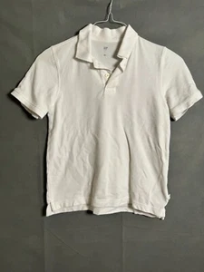 GAP Kids Polo Teens White L 10-11 Short Sleeve Cotton - Picture 1 of 6