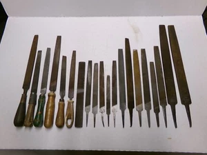 Heller Delta K & F Disston Blue Grass Nicholson Metal Hand File Lot Vintage - Picture 1 of 8