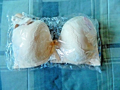 Angelina Lace 42D Bra (Underwire, Style B618D, RN68589, Beige, Set of 2) - Image 1 of 3