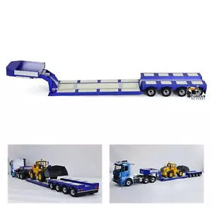 1/14 RC Metal Heavy 4-axle Steering Trailer 999 For RC Tractor Truck Model - Picture 1 of 12