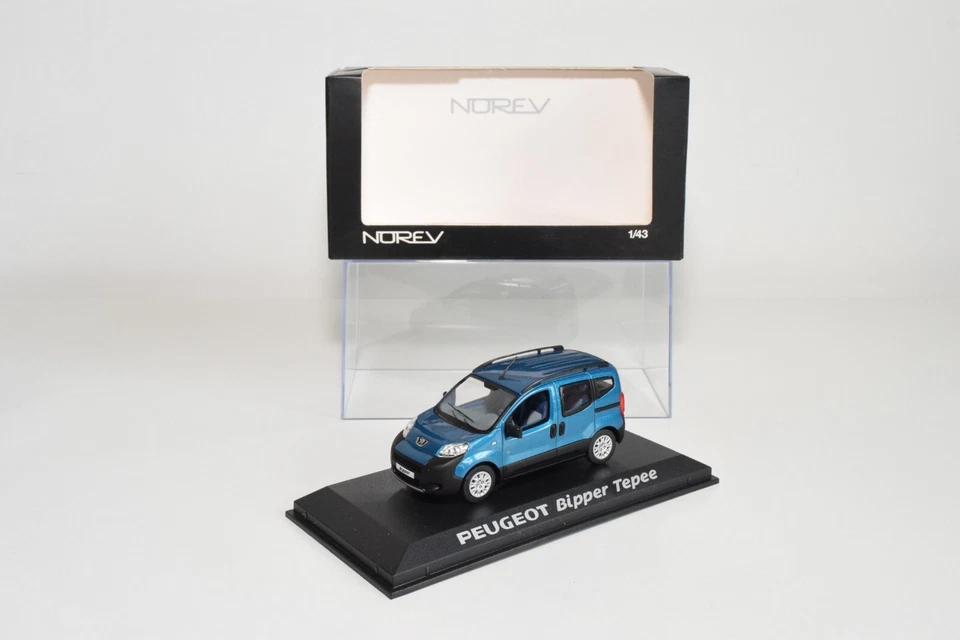 B8 1:43 NOREV 479837 PEUGEOT BIPPER TEPEE OUTDOOR METALLIC BLUE MIB - Photo 1/4