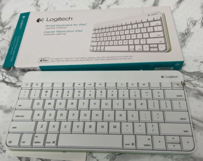 NEW Logitech 920-006341 Wired Keyboard With Lightning Connector for iPad - Image 1 of 4