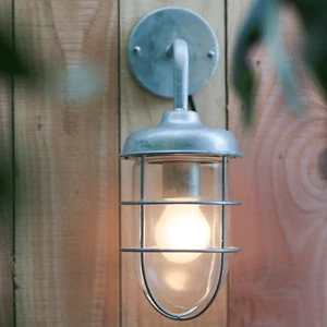 Garden Trading St Ives Harbour Wall Light - Galvanised - Picture 1 of 3
