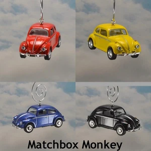 Volkswagen VW Beetle Classic Style Bug Custom Christmas Ornament 1/64 Adorno  - Picture 1 of 43