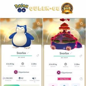 Pokémon Go - Gigantamax Snorlax ( Shiny ) Trade Registered - Available - Picture 1 of 1