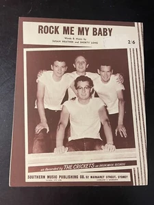 BUDDY HOLLY ROCK ME BABY ORIGINAL 1957 NOTEN - SELTEN BRAUNSCHWEIG 3845 - Bild 1 von 3