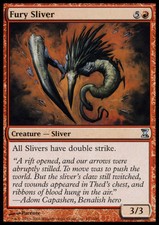 Fury Sliver, NM English x 4 Time Spiral mtg Low International Shipping