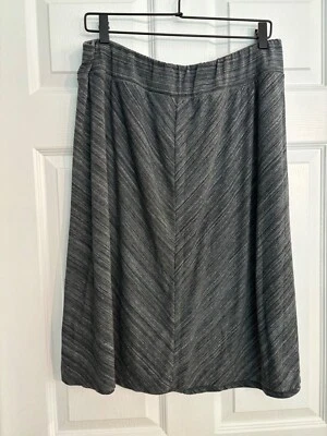 Ava & Viv Gray Blended Stretch Womens Pull on Skirt 1X 24in - Image 1 of 4