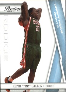 2010-11 Prestige Draft Picks Light Blue Basketball Card #207 Keith Gallon/999
