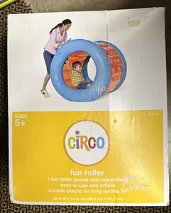 Circo Inflatable Fun Roller Orange and Blue New In Box Ages 5+ 38”W x 44”Dia. IN - Picture 1 of 5