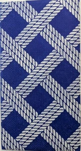ZWEI individuelle Papier Gäste Decoupage Servietten - blau Matrosen Seil 1314 - Bild 1 von 2