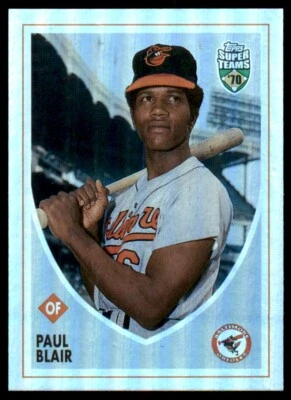 2002 Topps Super Teams Retrofractors Paul Blair /1970 #108 - Image 1 of 2