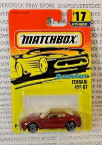 1996 MATCHBOX SUPERFAST RED FERRARI 456 GT, MBX #17/75, FREE BOX SHIPPING, VHTF - Picture 1 of 9