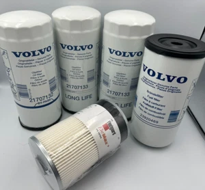 Filter Kit Volvo D13 Oil, Fuel Filters 21707133 (2), 21707132, 23920469, 19765 - Picture 1 of 14
