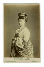 CDV Photographs LONDON STEREOSCOPIC CIE - Austrian Soprano Pauline Lucca c.1870