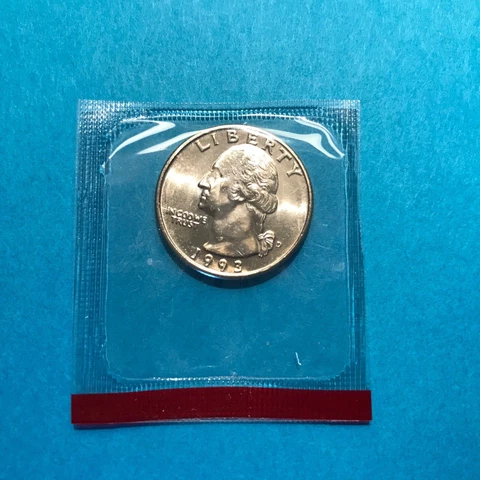 1993 D Washington Denver Quarter  Unc  Mint Cello  Denver   FREE SHIP Cover