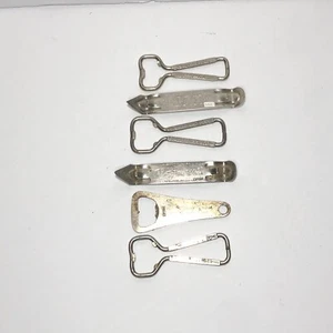 Vtg Bottle Opener Lot of 6 Coke Jax Muehlebach Pabst Blue Ribbon Tuborg PBR - Picture 1 of 6