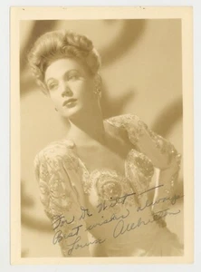 Louise Allbritton 1943 Signed Photo, Son Of Dracula w/ Universal Studios Stamp - Picture 1 of 2